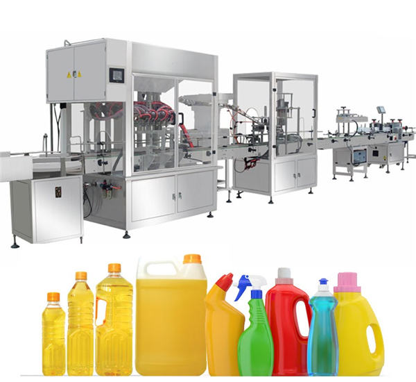 Gravity Bleach Filling Machine, Bleach Filling Produktionslinje