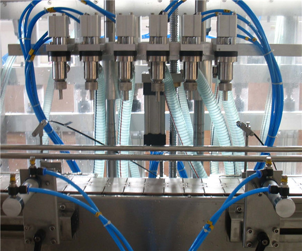 Sex huvud automatisk vätskepåfyllningsmaskin