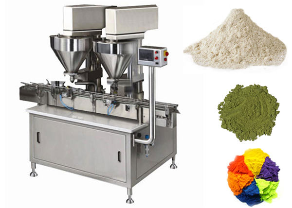 Automatisk tvåhuvud pulverfyllningsmaskin