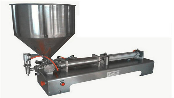 Semi-automatisk vertikal pasta-fyllningsmaskin med ett huvud 